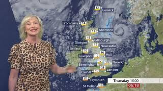 Carol Kirkwood Weather forecast for the UK 11072024