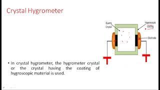 Humidity Measurement  Hygrometer  Part-33  Electrical Instruments  EIM   Lec - 77