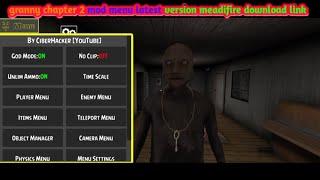 granny chapter 2 mod menu meadifire download link