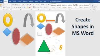 How to Insert Shapes in MS Word Create Shapes in MS Word