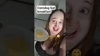 Corn Dog gal loves butter breakfast   #mtf #trans #breakfast