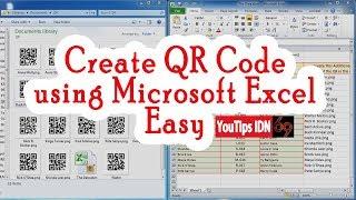 Create Barcode QR Code using Just Microsoft Excel Easy without anything else. Free
