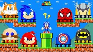Can Sonic Press The Ultimate Switch All SONIC - SUPER HEROES Characters?