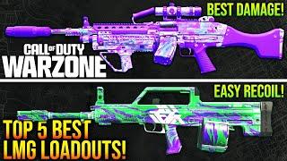 WARZONE New TOP 5 BEST LMG META LOADOUTS After Update WARZONE Best Weapons