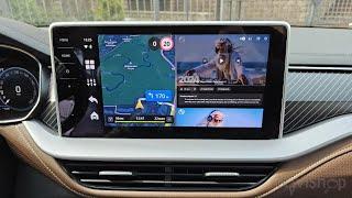 Навигация в Skoda Kodiaq 2023 из Китая Carplay в магнитоле русификация мультимедиа Яндекс