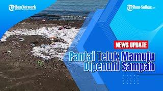 Pantai Teluk Mamuju Dipenuhi Sampah Pengunjung Tetap Ramai Menikmati Akhir Pekan