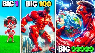 Smallest To BIGGEST RED HULK In GTA 5