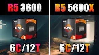 Ryzen 5 3600 Vs. Ryzen 5 5600X - Teste em 10 games - 1080p Ultra - Benchmark