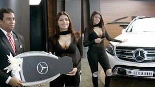 H0T sherlyn chopra bought her new dream car mercedes