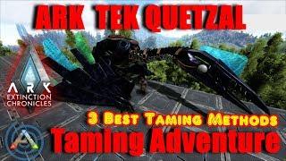 Ark Tek Quetzal Quetz Taming Guide How to find Bionic Quetz and the best methods for taming them