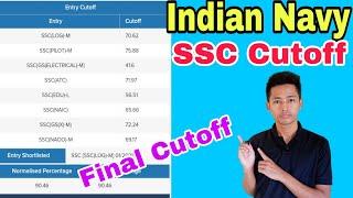 Indian Navy SSC Final Cutoff SSC Navy Final Cutoff SSB interview Final cutoff Check 2024