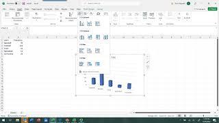 Creating A Bar or Column Chart