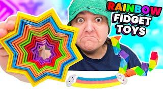 RAINBOW UNIQUE Fidget Toys Mystery Box Unbox & Review