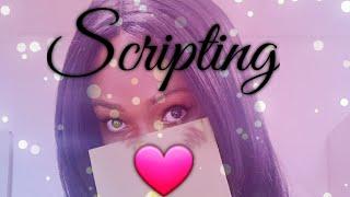 ASMR Manifesting with scripting & tapping guaranteed TINGLES