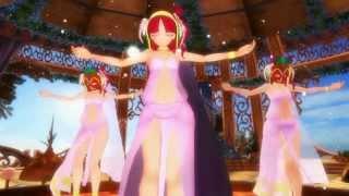 MMD Belly Dance  Tsuki to Taiyou no Meguri 月と太陽のめぐり Morgiana Morujiana  モルジアナ Magi  マギ