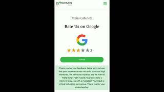 Unlock Smart Feedback Management with GrowSEOs Exclusive Google Review Tap Card