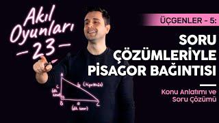 8. Sınıf Pisagor Bağıntısı  Matematik Üçgenler - 5  #LGS2022  Lightboard ile Ders #23