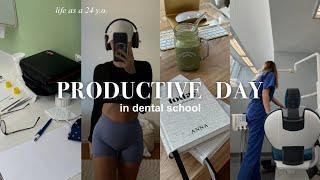 LIFE AS A 24 YEAR OLD a productive day in dental school.
