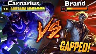 Brand gets GAPPED by Rank 1 Nasus  Season 14 Nasus Mid  Carnarius  League of Legends