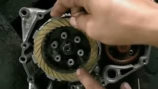 Pasang enjin kriss110gear box+clutch