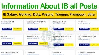 Information About IB Salary Working Duty Posting Promotion Holidays Intelligence Bureau Salary