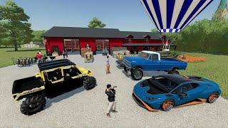 Finding rare cars in abandoned barn at garage sell  Farming Simulator 22