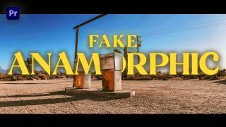 How to FAKE the Anamorphic Look in Premiere Pro  Works with any video