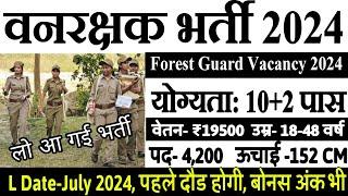 Forest Guard Recruitment 2024  Forest Department Recruitment 2024  Van rakshak bharti 2024