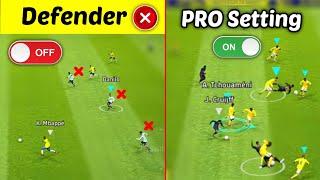 On This Setting and Use This Skills and Defending Likes PRO - in efootball pes 2024 Mobile