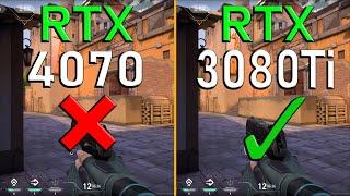 RTX 4070 vs RTX 3080Ti  10 Games Tested  Tech MK