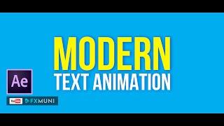 How To Create a Simple but Professional Text Animation in After Effects - No Third Party Plugin