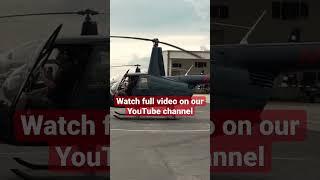 Helicopter flight demonstration in an Robinson R44