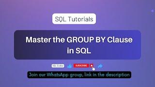 SQL GROUP BY Everything You Need to Know #sql #sqlqueries