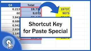 Shortcut Key for Paste Special in Excel Excel Shortcuts