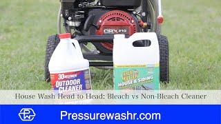 House Wash Battle 30sec Outdoor Cleaner vs Krud Kutter house and Siding Wash  Bleach vs Non-Bleach