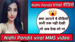 Viral video link  Viral video MMS link  Nidhi Pandit viral video link