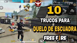 TOP 10 DE TRUCOS*SECRETOS* PARA DUELO DE ESCUADRAS EN FREE FIRE LLEGARAS A HEROICO