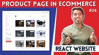 React Ecommerce Website #24  Lets Code Our Product Page with all Filters & Sorting 