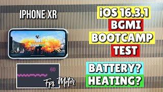 iPhone XR iOS 16.3.1 BGMI Fps Meter TestBootcamp TestLag?