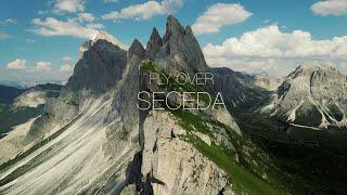 Fly Over Seceda 4K - DJI Mavic Air 2 - One Shot Cinematic Drone Video - Dolomites Italy South Tyrol