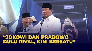 Pantun Prabowo Saat Wakili Jokowi di Muktamar Persis Jokowi dan Prabowo Dulu Rival Kini Bersatu