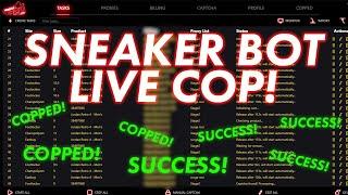 Sneaker Bot Live Cop Nike Shoe Bot Plugged io & Hastey Supreme