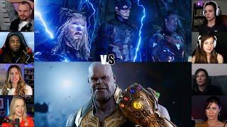 Thanos vs Big Three  Avengers  Endgame  Reaction Mashup  #avengers