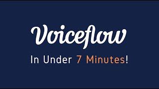 Voiceflow 101 Building an AI Customer Service Chatbot in Under 7 Minutes