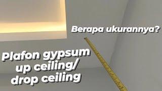 PLAFON GYPSUM YANG BIKIN NYAMAN Ukuran Drop Ceiling Plafon Plafon Minimalis Plafon Kamar Tidur