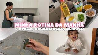 Minha Rotina da Manhã  Limpando e Organizando a Casa + Receita de Polenta com Frango Caipira