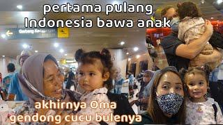 Pertama Kali Pulang ke Indonesia Bawa Anak  Reaksi Ketemu Cucu Bule