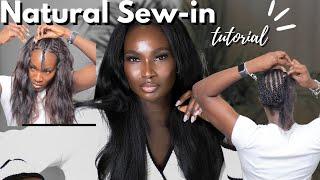 HOW TO DO NATURAL SEW IN WITH LEAVE OUT  EASY  MINIMAL LEAVE OUT