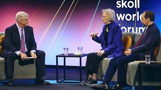 Mary Robinson & Zeid Ra’ad Al Hussein with Don Gips  2024 Skoll World Forum #skollwf