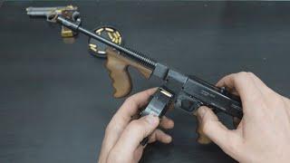 Thompson submachine gun in12 scale quick review loadind and full-auto firing